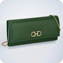 \さらに+4倍★今だけ!!/ フェラガモ 長財布 レディース Ferragamo 220636CALF FORGR 775 062 グリーン ウォレット ブラン...