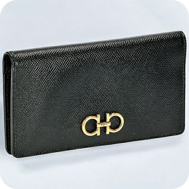 フェラガモ 長財布 レディース Ferragamo 22D779PEBBLE NER 726 510 ブラック ウォレット ブランド 高級 おしゃれ プレゼント 実用的