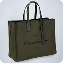 フェラガモ トートバッグ メンズ ブランド Ferragamo 240842FABRIC MUS 760 250 カーキ