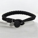 \さらに+4倍★今だけ!!/ ボッテガ・ヴェネタ ブレスレット メンズ レディース ブランド BOTTEGA VENETA リバーシブル 113546-V3UN1 ブラック