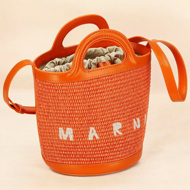 Marni - マルニ ハンドバッグ レディース ブランド MARNI SCMP0056Q1-P3860 オレンジ 軽量 小さめ 手提げ 高級 おしゃれ プレゼント 女性 実用的 かわいい