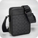 \さらに+4倍★今だけ!!/ コーチ ショルダーバッグ メンズ ブランド COACH CAT78 チャコール/ブラック