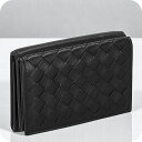 ボッテガ・ヴェネタ 三つ折り財布 メンズ ブランド BOTTEGA VENETA 515385-V3UN2 ブラック ウォレット 高級 おしゃれ プレゼント 実用的 敬老の日ギフト