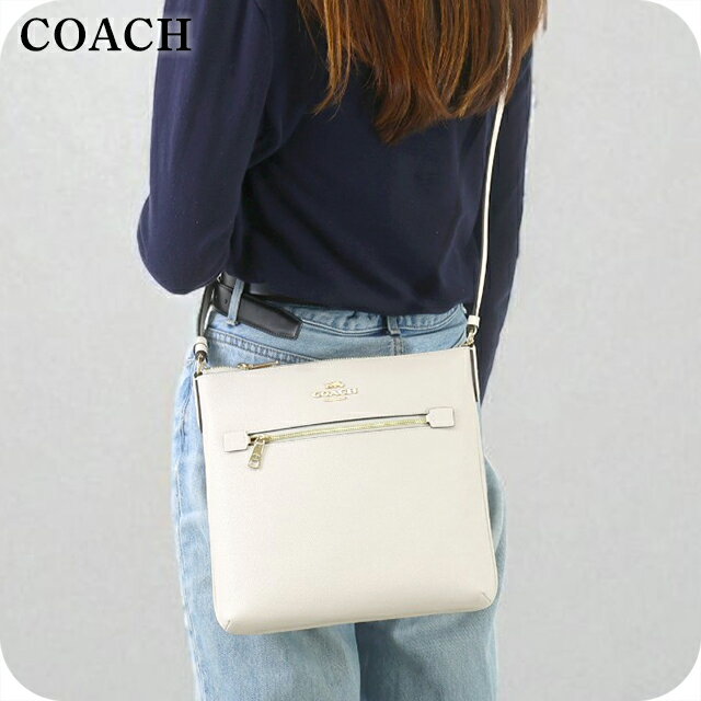 COACH - ＼10%OFFクーポン★さらに+3倍／ コーチ ショルダーバッグ メッセンジャーバッグ レディース アウトレット ブランド COACH レザー C1556 IMCHK チョーク ホワイト 斜めがけ 高級 おしゃれ プレゼント 女性 実用的 かわいい
