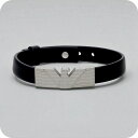 エンポリオ・アルマーニ ブレスレット メンズ ブランド EMPORIO ARMANI EGS3075040 ブラック/シルバー