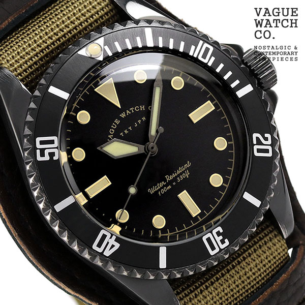 ヴァーグウォッチ ブラック サブ 40mm メンズ 腕時計 BS-L-B001 VAGUE WATCH Co. 時計 父の日 プレゼン..