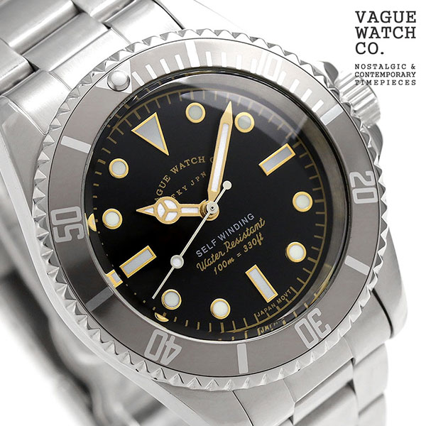 【楽天市場】ヴァーグウォッチ グレー フェイド 40mm 自動巻き 腕時計 GF-L-001 VAGUE WATCH Co.：腕時計のななぷれ