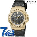 ヴェルサーチ グレカ リアクション クオーツ 腕時計 メンズ VERSACE VE3I00222 アナログ ブラック 黒 スイス製 高級 ブランド おしゃれ 防...