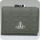 ヴィヴィアン ウエストウッド 三つ折り財布 レディース ブランド Vivienne Westwood エンボスドナッパ がま口 ロゴ 5115002NW L00...