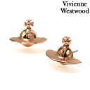 ヴィヴィアン ウエストウッド ピアス レディース ブランド Vivienne Westwood ロゴ スタッド 両耳用 62010038-G002 ピンクゴール...