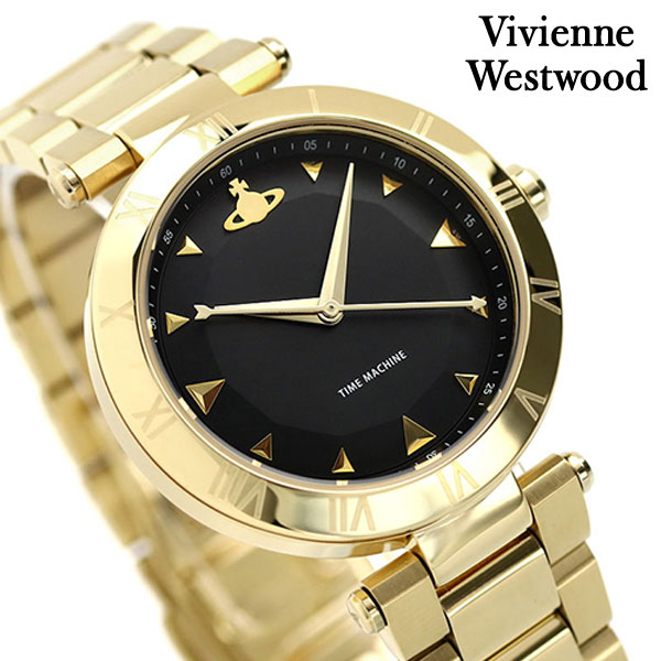 乐天商城 - ヴィヴィアン ウエストウッド 時計 モンタギュー 2 35mm レディース 腕時計 VV206BKGD Vivienne Westwood ブラック ゴールド ブランド おしゃれ 防水 かわいい プレゼント 女性 実用的