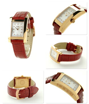 フェンディ クラシコ ダイヤモンド レディース 腕時計 F704247D FENDI ホワイトシェル×レッド 時計