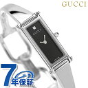 グッチ ビジネス腕時計 レディース 【クロス付】 グッチ バングル 時計 レディース GUCCI 腕時計 ブランド 1500 1Pダイヤ ブラック YA015555 記念品 プレゼント ギフト