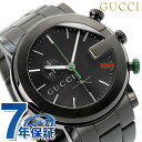 グッチ 腕時計（メンズ） 【クロス付】 グッチ 時計 メンズ GUCCI 腕時計 G-CHRONO G-クロノ オールブラック YA101331