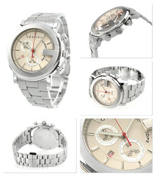 【店内ポイント最大43倍 26日1時59分まで】 グッチ 時計 メンズ GUCCI 腕時計 G-CHRONO G-クロノ ホワイト YA101339