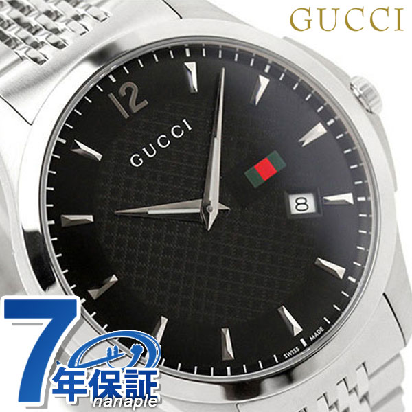 【楽天市場】グッチ 時計 メンズ Gタイムレス スリム デイト ブラック GUCCI YA126309：腕時計のななぷれ