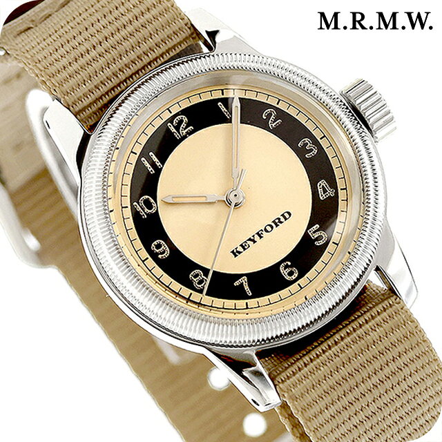 モントルロロイ ミリタリーウォッチ THE TUXEDO DIAL WATCH Copper クォーツ 電池式 腕時計 ブランド メンズ M.R.M.W. txd-copp-03KN アナログ ベージュ 日本製 おしゃれ 防水 プレゼント 男性 実用的