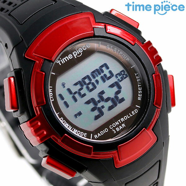 タイムピース 電波ソーラー デュアルパワー メンズ 腕時計 ブランド TPW-002RD レッド 時計 ギフト 父の日 プレゼント 実用的