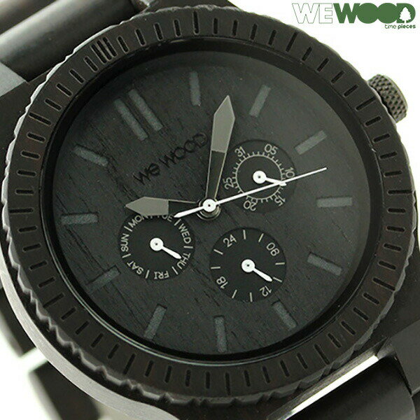 ウィーウッド カッパ マルチファンクション 木製 腕時計 9818029 WEWOOD ブラック 時計