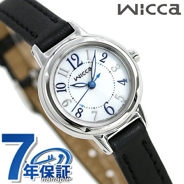 シチズン ウィッカ 腕時計（レディース） シチズン ウィッカ レディース 腕時計 ブランド シンプル ソーラー KP3-619-12 CITIZEN wicca 革ベルト 時計 プレゼント ギフト