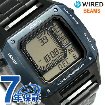 セイコー ワイアード 限定モデル BEAMS デジタルクロノグラフ メンズ 腕時計 AGAM701 ソリディティ