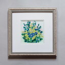 ミモザ 七宝焼 七宝焼き 七宝絵画 額 アート 水彩画 絵 絵画 絵画額入り 額縁付き イラスト ガラス 花 花束 プレゼント 新築祝 ナチュラル インテリア ...