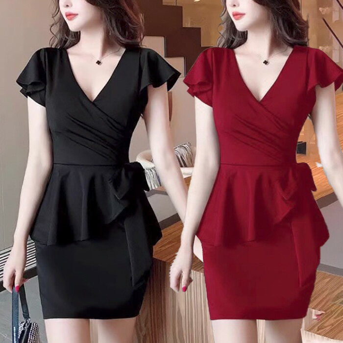 レディース ラウンジ ワンピース キャバドレス キャバ ドレス キャバ パーティードレス ミニワンピース タイト 秋冬 春夏 キャバワンピ ミニドレス セクシー...