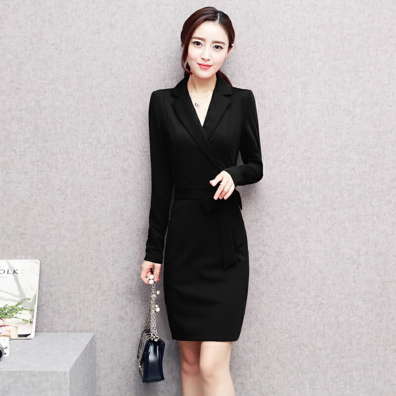 .ワンピース きれいめ 秋冬 レディース 大きいサイズ 長袖 結婚式 膝丈 袖あり aライン タイト 大人 上品 フォーマル カシュクール エレガント シンプル...