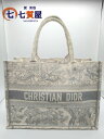 【中古】美品 Christian Dior クリスチャンディオール Dior ディオール BOOK TOTE ブックトート Medium ミディアム ハンドバッ...