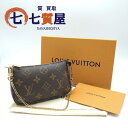 【中古】美品 LOUIS VUITTON ルイヴィトン モノグラム アクセソワール ポーチ ゴールドチェーン