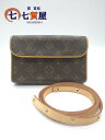 【中古】美品 LOUIS VUITTON ルイヴィトン モノグラム ポシェット・フロランティーヌ ウエストバッグ ボディバッグ ベルトM M51855 FL1014 FL0025 男女兼用(4)