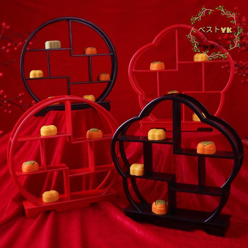 飾り棚 おしゃれ アジアン 伝統的 小物 古風 和風 和家具 違い棚 ディスプレイ 棚 インテリア雑貨