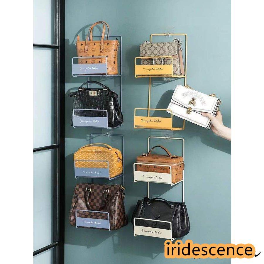 ウォールシェルフ ラック 壁面収納 バッグ収納 壁掛け 飾り棚 インテリア 見せる おしゃれ かばん 壁付け ホワイト ブラック