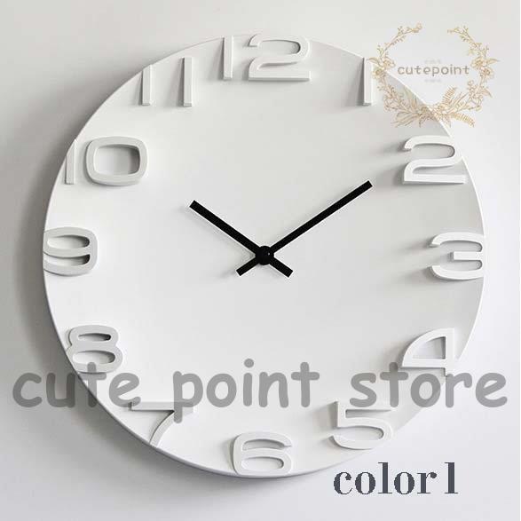 時計壁掛けおしゃれ 静音北欧掛け時計 音がしない ウォールクロック クロック 壁飾り 電池 静か PVC 12..