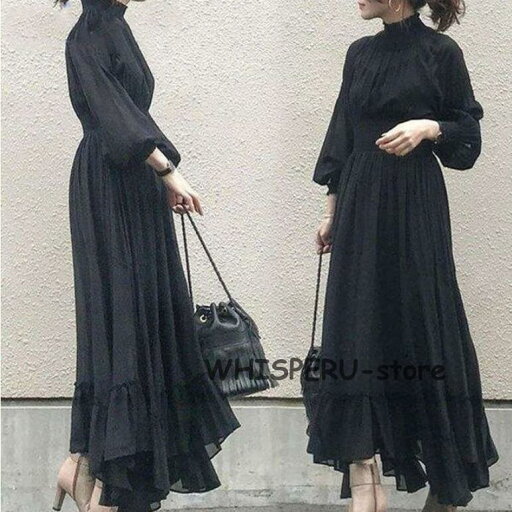 ロングワンピース ワンピース レディース 春 40代 きれいめ マキシ丈ワンピース 秋 長袖 黒ワンピース 卒業式 フォーマル 結婚式ドレス オシャレ 上品 着痩せ ロングワンピース ワンピース レディース 春 40代 きれいめ マキシ丈ワンピース 秋 長袖 黒ワンピース 卒業式 フォーマル 結婚式ドレス オシャレ 上品 着痩せ