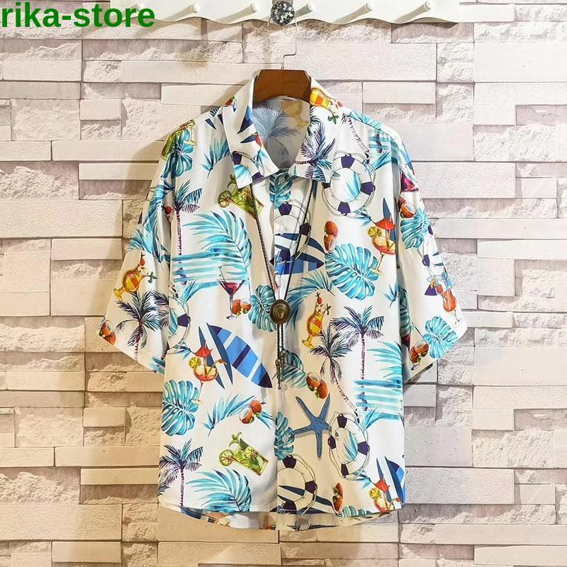 シャツ メンズ アロハシャツ 総柄 おしゃれ 柄シャツ 半袖シャツ ボタニカル 海 旅行 花柄 カジュアル 開襟 薄手 リゾート 夏物 父の日 涼しい