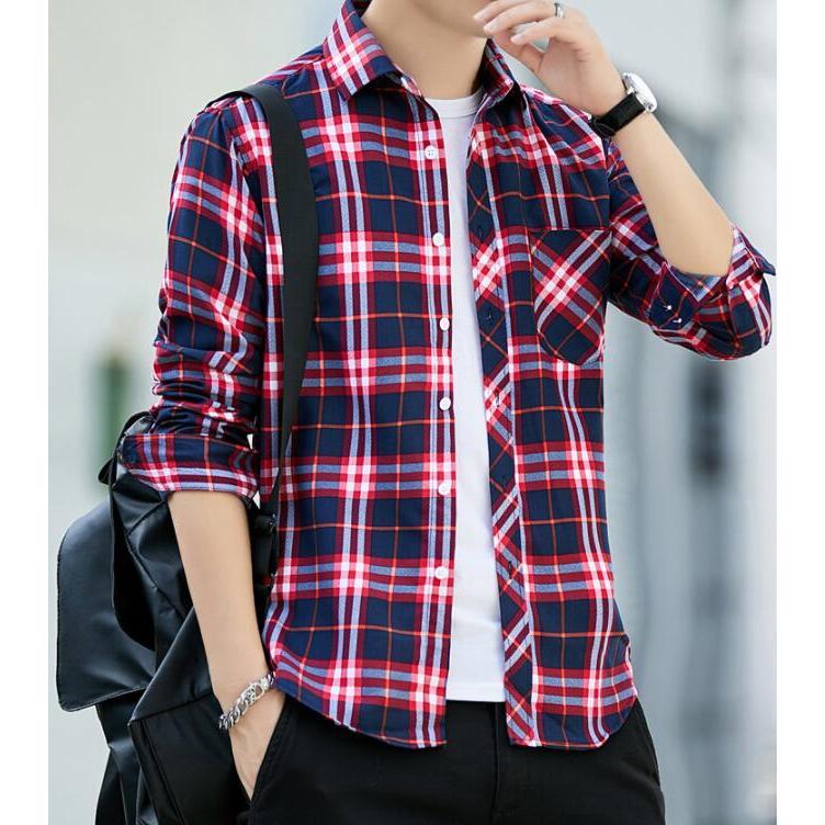 チェックシャツ 5カラー メンズ M-4XLサイズ 大きいサイズ ネルシャツ カジュアル ギンガムチェック ア..