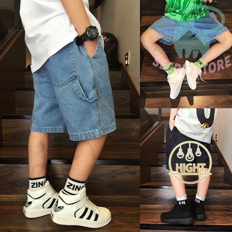 子供服 男の子 デニムパンツ パンツ ボトムス 春夏 ハーフパンツ 半ズボン カジュアル ポケット おしゃれ 通学 卒園式 卒業式 入学式 小学生 2色
