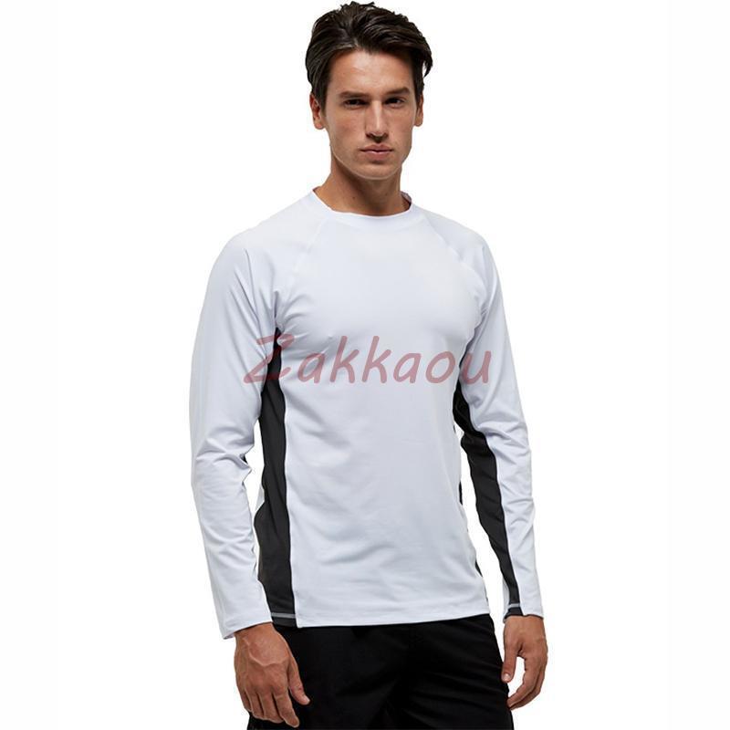 ラッシュガード メンズ tシャツ 長袖 UVカット 水着 体型カバー 全6色 ラッシュTシャツ ひんやり 涼しい 接触冷感 プルオーバー トップス 水陸両用 紫外線対策