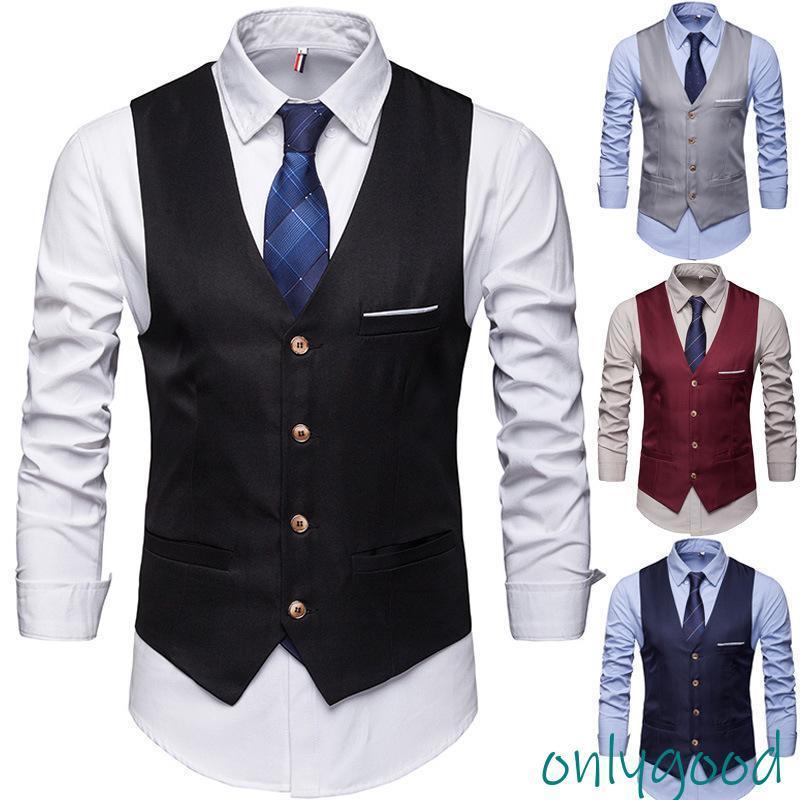 ジレベストメンズジレメンズ無地前開...