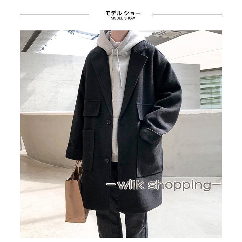 チェスターコート メンズ 厚手 コート 冬 通勤 アウター キレイめ 冬コート ラシャ スタイリッシュ 秋コート ブラック ラシャコート