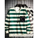ロンT メンズ ボーダー柄 長袖Tシャツ ロングTシャツ 防寒 クルーネック 春服