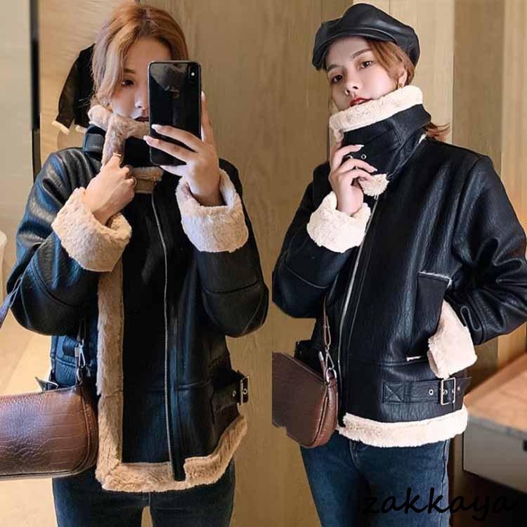 レザージャケット レディース 40代 春秋冬 ライダースジャケット 革ジャン ブルゾンアウター PUジャケット 大きいサイズ ショート丈 上品 着痩せ おしゃれ 通勤