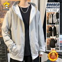 パーカー メンズ 長袖 フード付き 薄手 厚手 裏起毛 裏ボア ジップアップ カーディガン ビッグシルエット マウンテンパーカー 春 秋服 秋冬