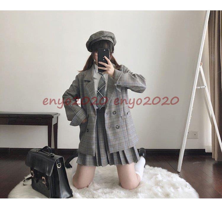 卒業式 入学式 スーツ 女の子 女子 高校生 フォーマルスーツ 中学生 レデイース コート ジャケット スカート セット 卒服 チェック柄 M L 発表会 入学式