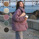 レディース トップス 中棉コート ショートコート ファッション 小柄 レジャー ゆったり 韓国風 デザイン 秋冬 ダウンコート
