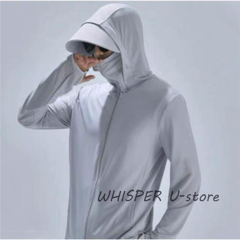 ラッシュガード UVカット パーカー UVパーカー　UPF50+ 冷感素材 メンズ パーカー 長袖 水着 ラッシュパーカー フード付