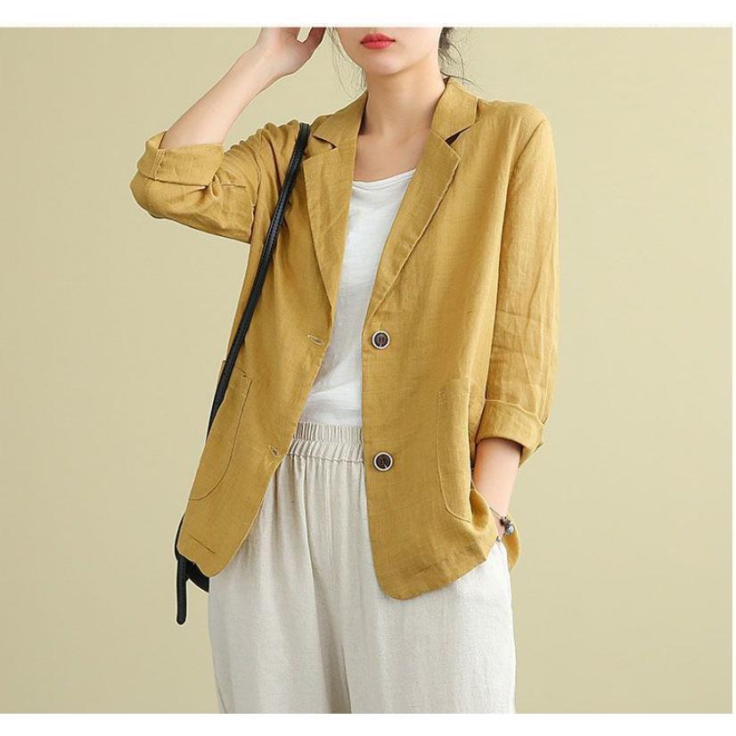ジャケット レディース スーツ 夏 サマーコート テーラード ビジネス オフィス カジュアル フォーマル 麻調 ネンタッチ 春 涼しい 薄手 洗える