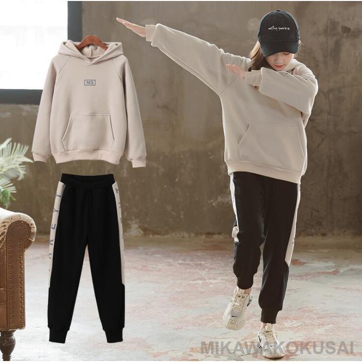 子供服 おしゃれ ジャージ 女の子 上下セット スウェット セットアップ キッズ ダンスウェア ステージ 衣装 スポーツウェア 部屋着カジュアル