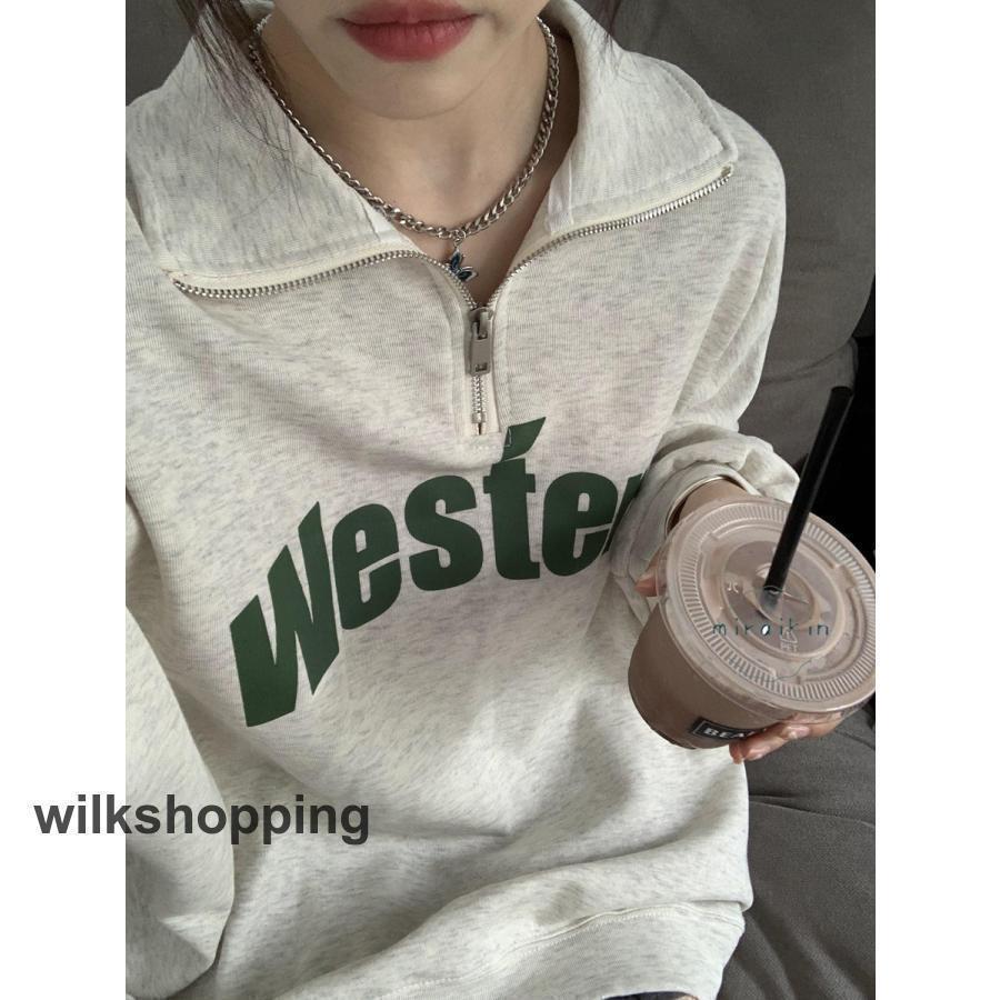 トレーナー レディース 長袖 トップス プルオーバー スウェット ゆったり ファッション 韓国風 ロゴト..